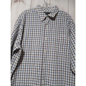 Sean John Shirt Men's 3xl White Navy Short‎ Sleeve